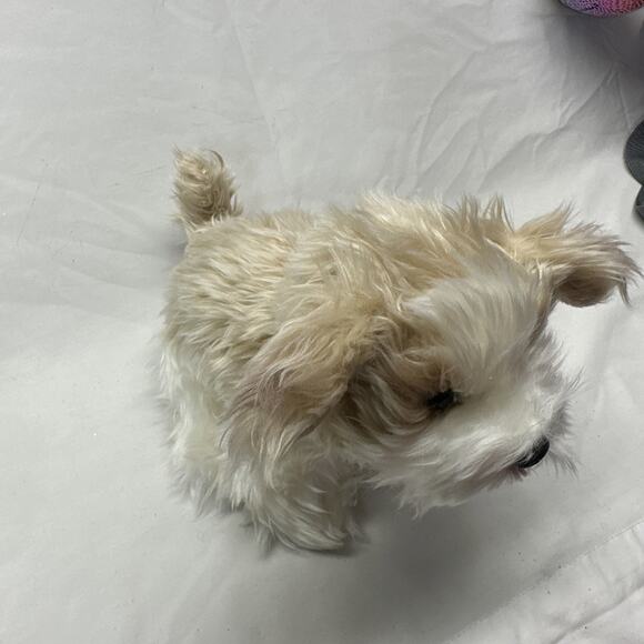 Demdaco Nat & Jules Brown White Dog Puppy 11" Plush Stuffed Baby Toy 2011 - Picture 2 of 10